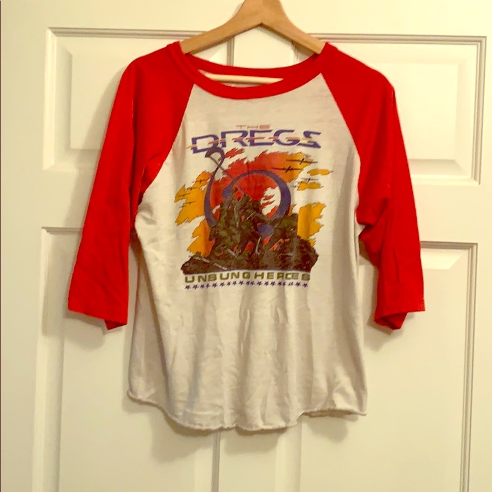 Vintage “the dregs” unsung heroes baseball tee